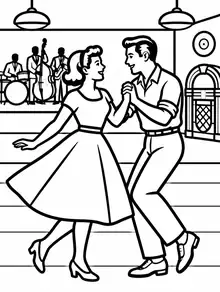 Coloring page 6 from Nostalgic Days